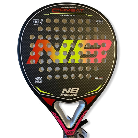 8445090050955 Enebe Pala Padel Combat Ultra Soft Naranja Amarillo Rosa