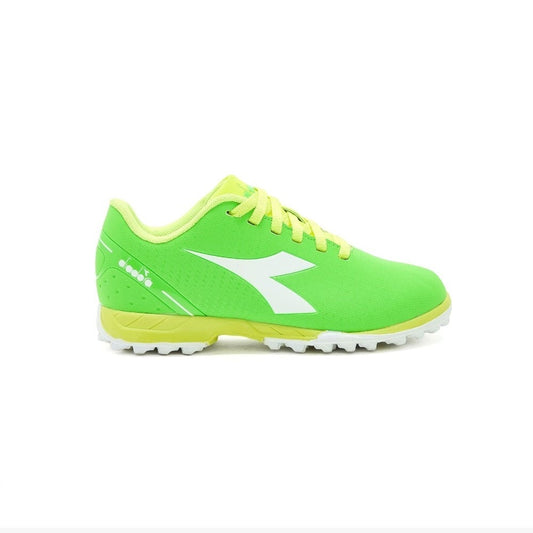 101178797-D0137 Diadora Calzados Futbol_Society Junior Pichichi_5_TR_JR Green_Fluo/White/Fluo_Yellow_DD