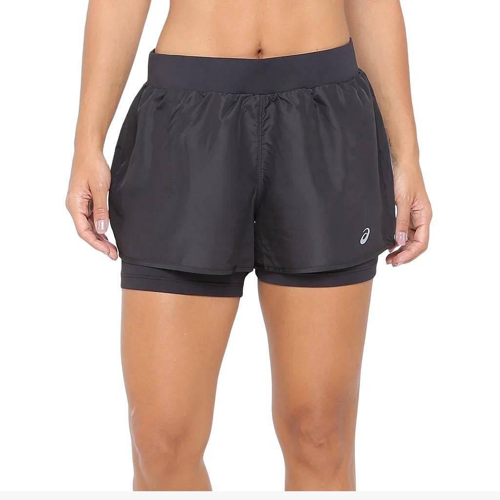 WSB3482.90 Asics Prendas Running Femenino Core_Short_2N1_Op_1 Black