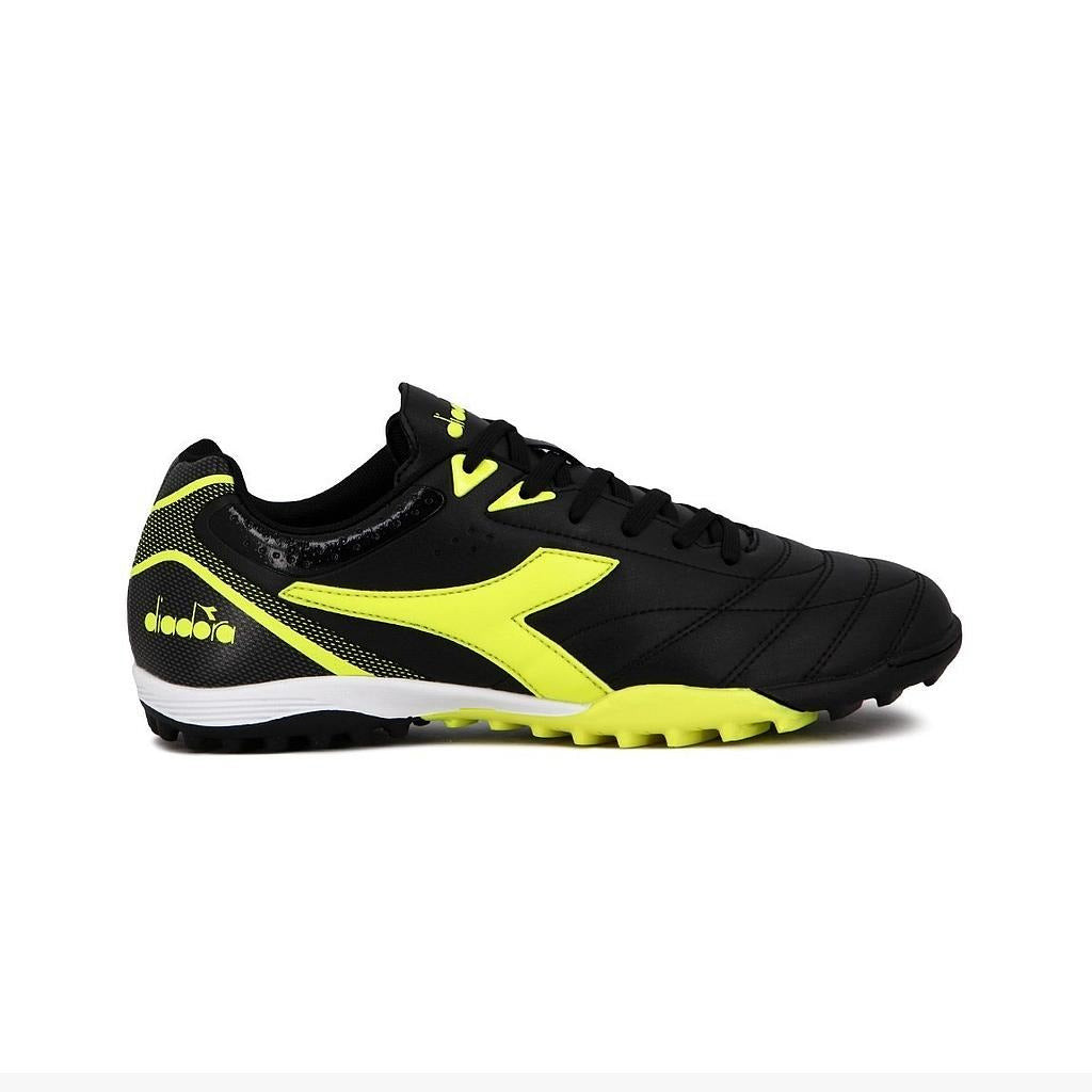 TIFOSI-TF-K-71124 Diadora Calzados Niños Futbol_Society Tifosi Black/Yellow Fluo