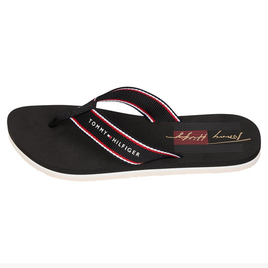 FW0FW06111-BDS Tommy_Hilfiger Calzados Femenino Zapatillas Prep_Beach_Sandal Black