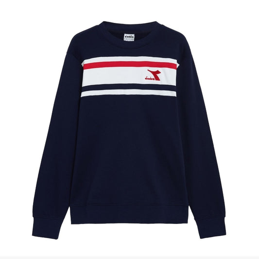 102.179287-60062 Diadora Prendas Sueter Masculino Sweatshirt Crew Slam Classic_Navy