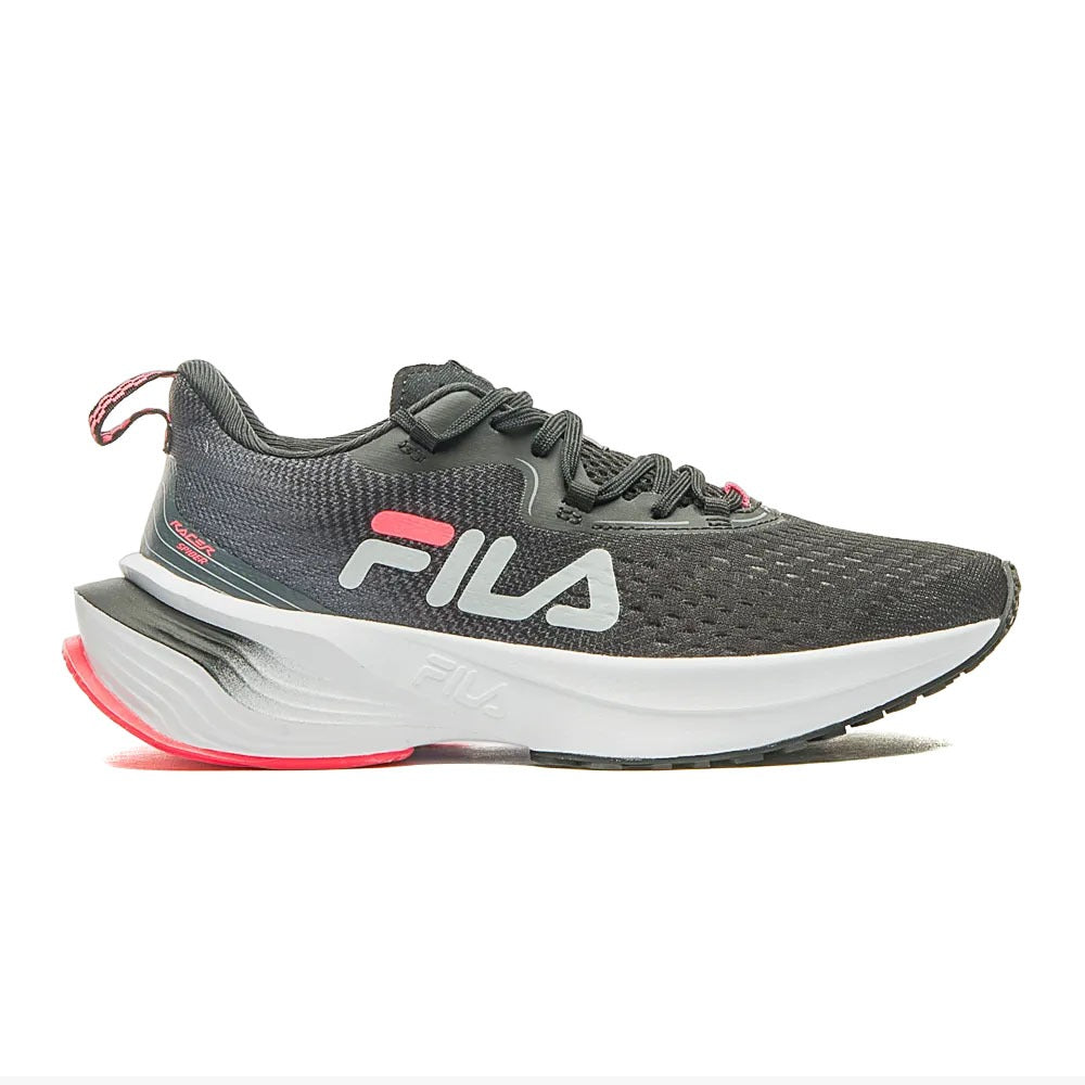 F02R00077-4192 Fila Calzados Femenino Running Racer_Spider Negro/Cinza/Rosa