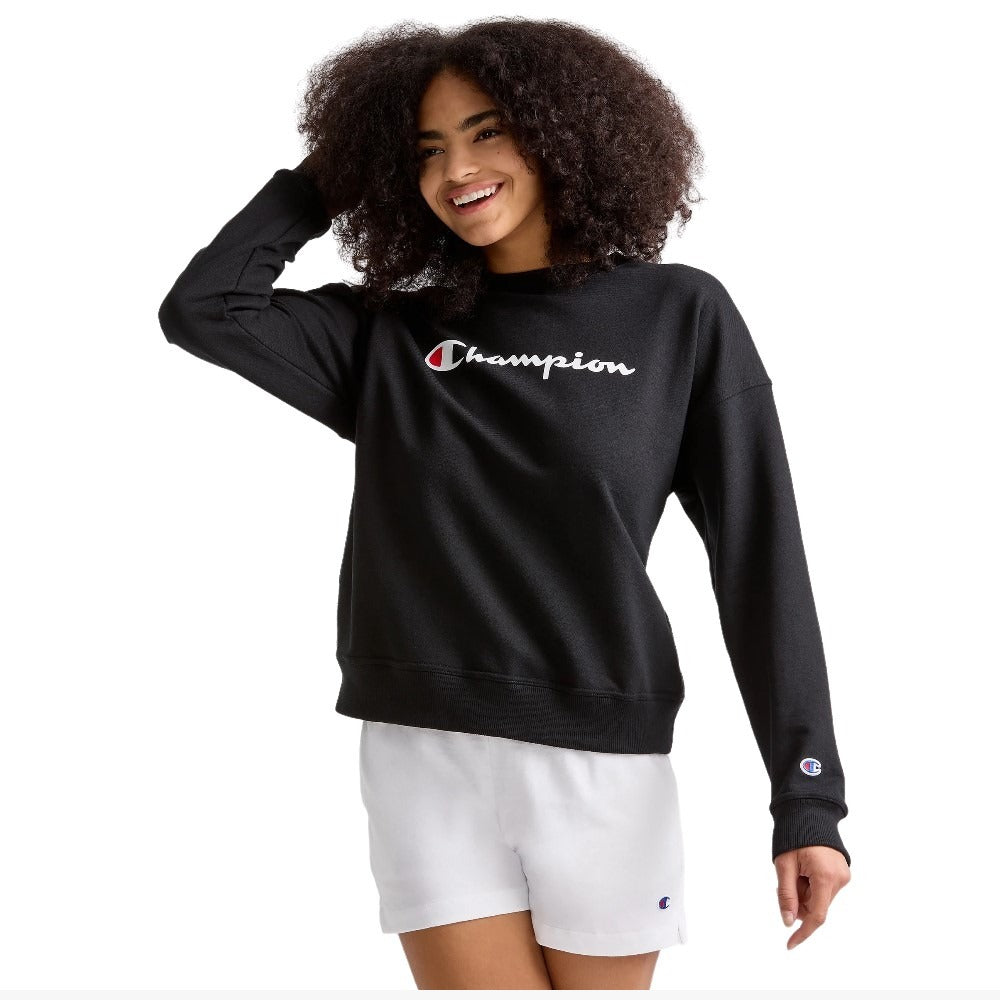 GF535Y08113-001 Champion Prendas Femenino Powerblend_Relaxed_Crew Black