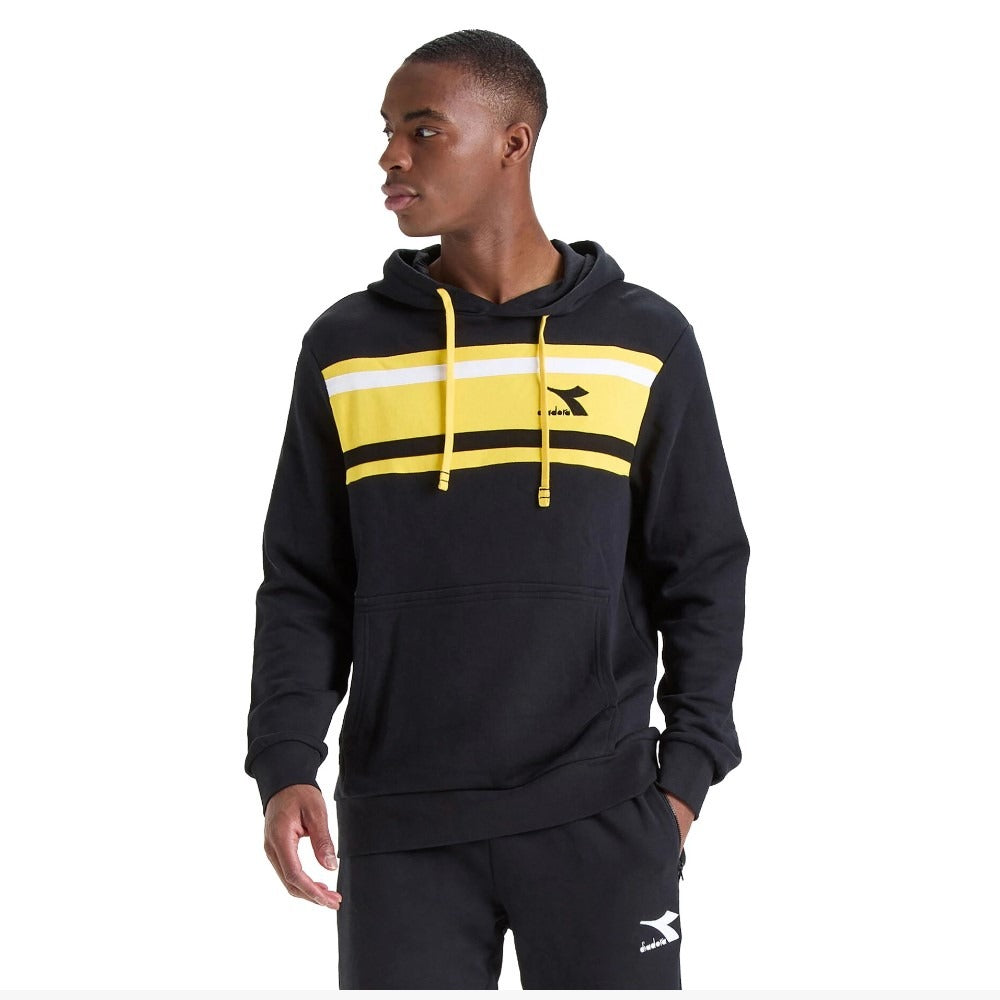 102.179286-80013 Diadora Prendas Hoddie Masculino Hoodie Slam Black