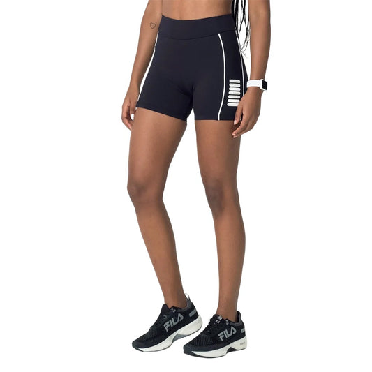 F12AT00888-312 Fila Prendas Bermudas Femenino Training Long_Shorts_Seven_Stripes_Fit Black/White