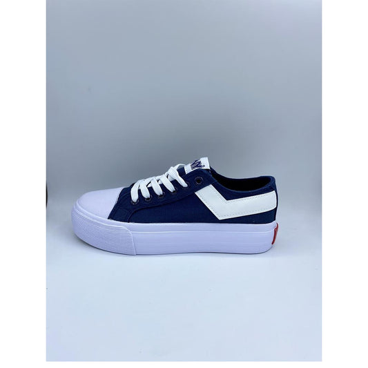 P-H0002/14-BA12 Pony Calzados Femenino Lona_Acordonado Navy/White