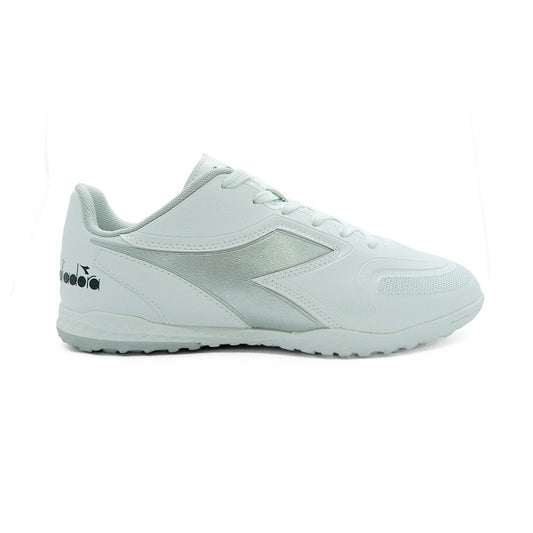 ARRICADE-TF-M-1181 Diadora Calzados Masculino Futbol_Society Barricade White/Silver