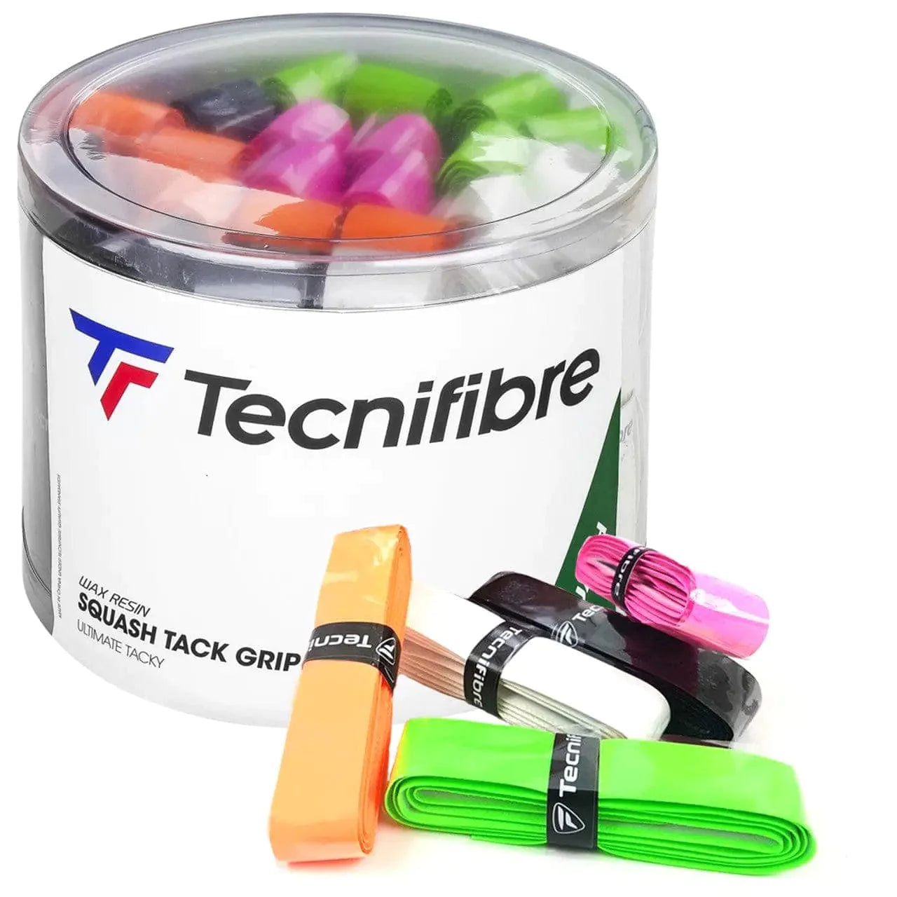 3490150191333 Tecnifibre-Squash Tack Grip Assorted-Box Of 12