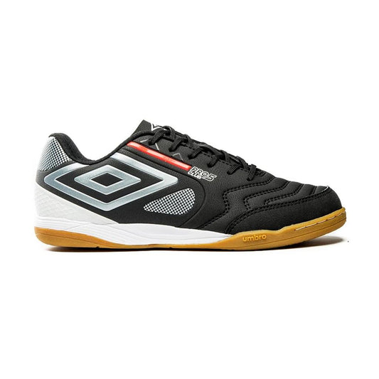 U01FB042-180 Umbro Calzados Masculino Futbol_Indoor Pro_5_Bump_Club Negro/Plata/Coral