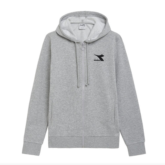 102.179368-D0211 Diadora Prendas Hoodie Masculino Hoodie_Fz_Core Light_Middle_Grey_Melange