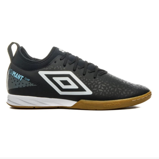 U01FB078-123 Umbro Calzados Futbol_Indoor Masculino Adamant_Club Negro/Blanco/Azul_Claro