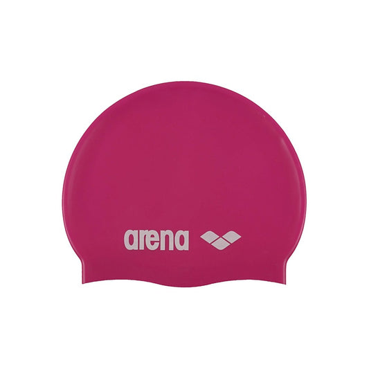 91670-91 Arena Accesorios Gorras_de_Natacion Ninhos Classic_Silicone_Jr Fuxia_White