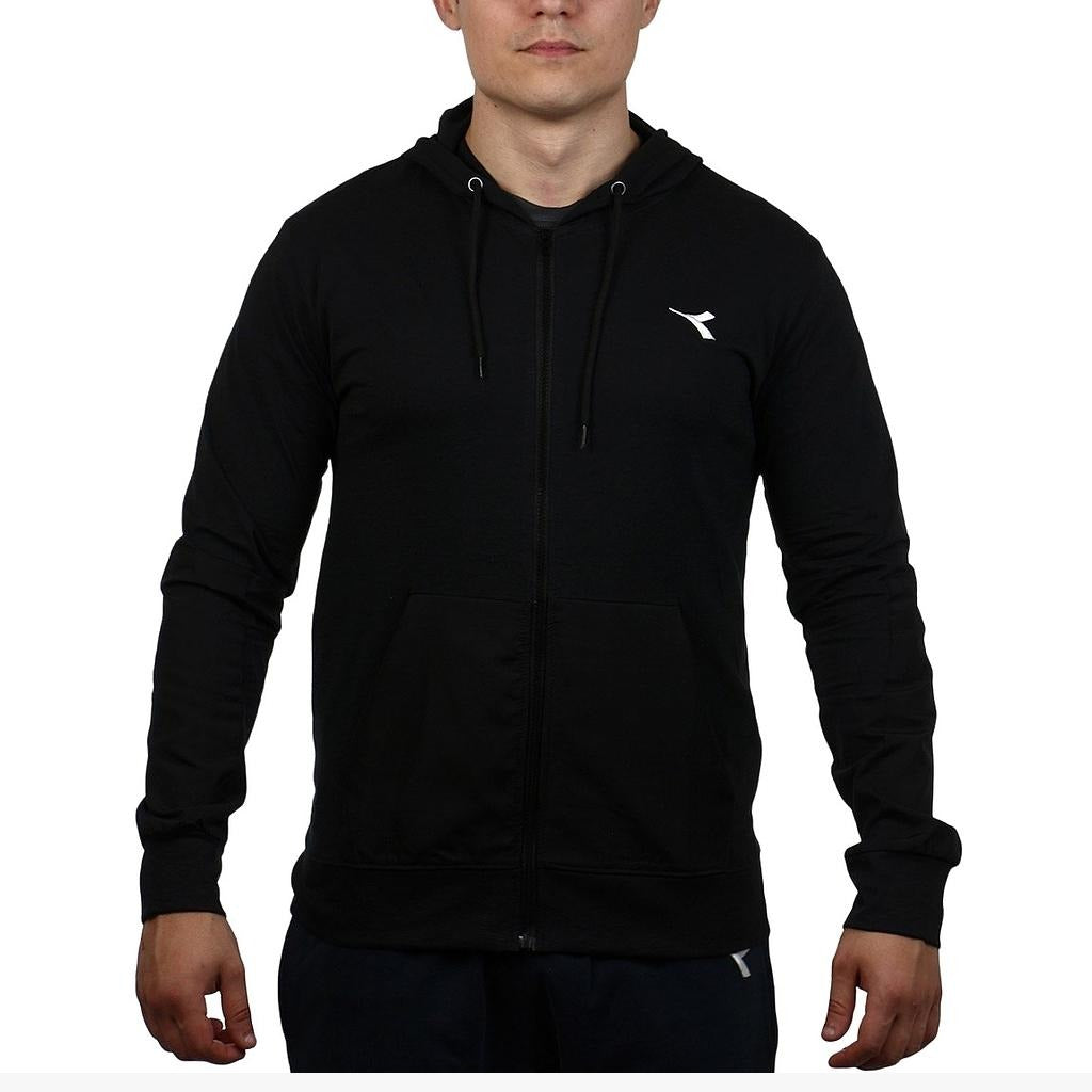 FD2204-71 Diadora Prendas Hoodied_Jacket SportStyle Masculino FD2204 Black