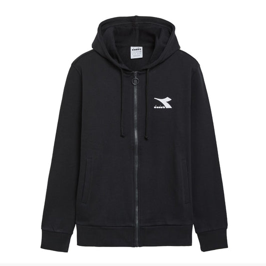 102.179368-80013 Diadora Prendas Hoodie Masculino Hoodie_Fz_Core Black