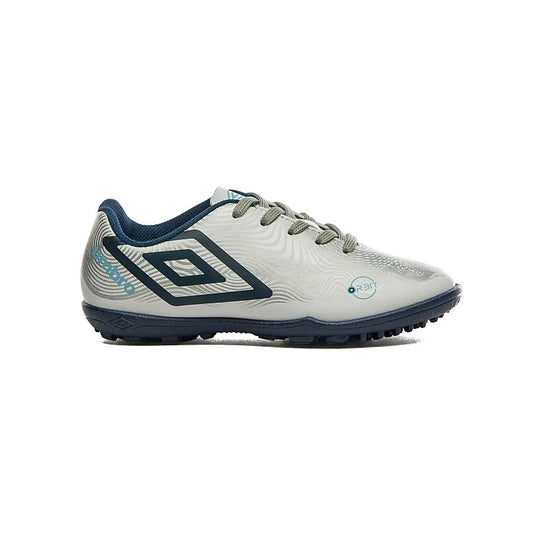 U07FB00179-287 Umbro Calzados Futbol Society Niños Orbit_Jr Blanco/Plata/Marino