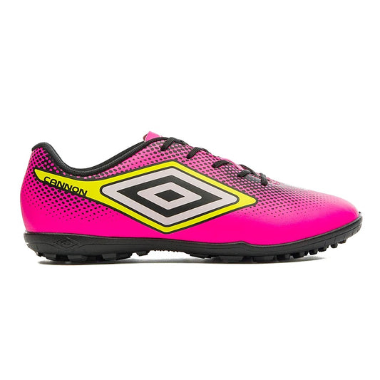 U01FB00246-016 Umbro Calzados Society Masculino Futbol Cannon Rosa/Preto/Lima