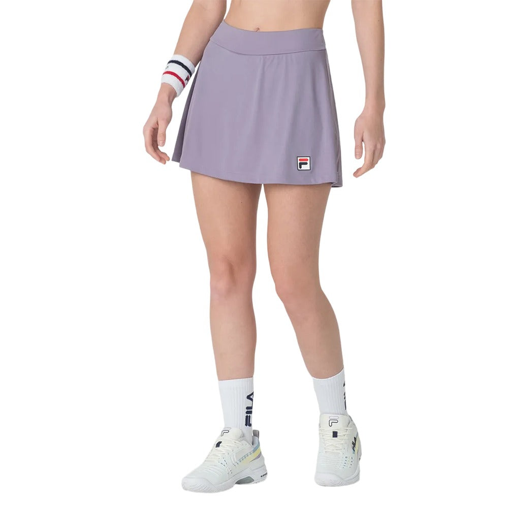 F12TN00277-3539 Fila Prendas Polleras Femenino Tennis Skort_Basic Gray_Lilac