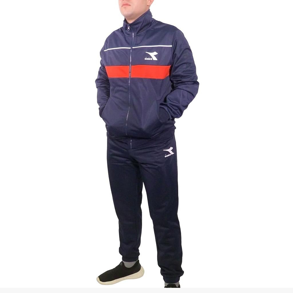 102.179372-D0229 Diadora Prendas Tracksuit Masuclino Tracksuit_FZ_Core Clasic_Navy/Carmine_Red