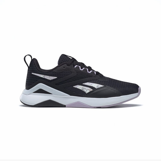 HQ4221 Reebok Calzados Femenino Nanoflex_Tr_2.0 Core_Black/Ftwr_White/Purple_Oasis