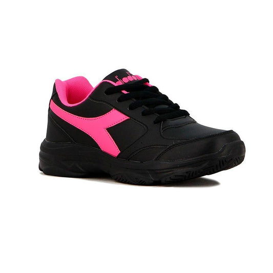 WIMBLEDON-K-7137 Diadora Calzados Ninos Wimbledon_Velcro Black/Fuchsia