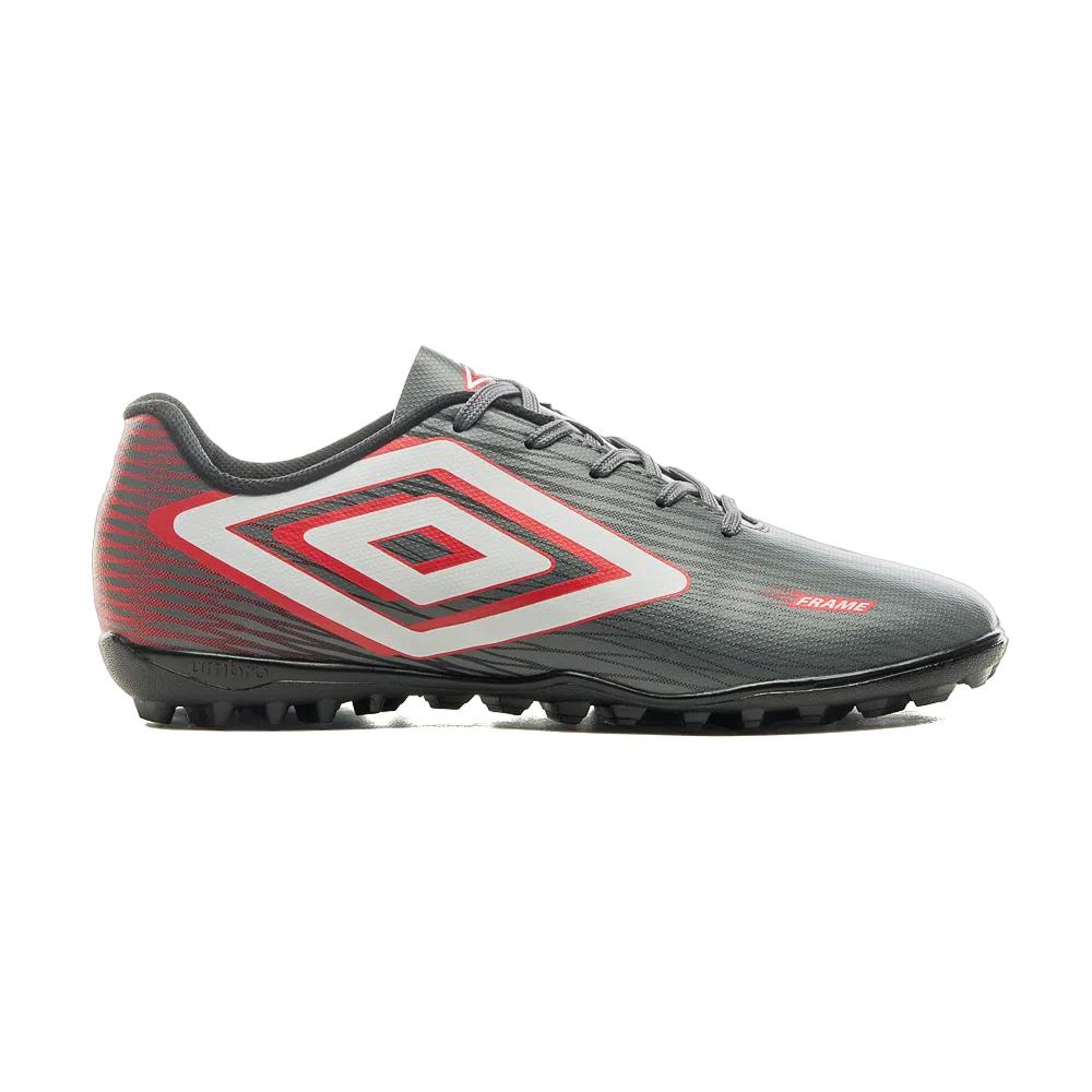 U01FB00139-824 Umbro Calzados Masculino Futbol_Society Frame Grafito/Blanco/Rojo